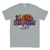 Heather Grey small town big spirit basketball Classic Tee - NancyCooperArtShop