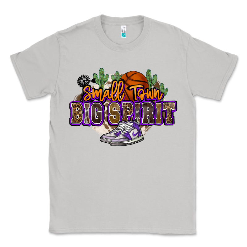 Small Town Big Spirit Basketball Classic Tee by NancyCooperArtShop | Teevron