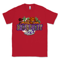 Red small town big spirit basketball Classic Tee - NancyCooperArtShop