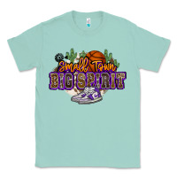 Seafoam small town big spirit basketball Classic Tee - NancyCooperArtShop