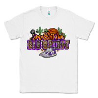 White small town big spirit basketball Classic Tee - NancyCooperArtShop