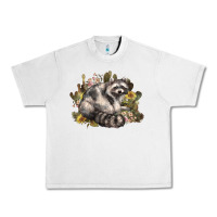 Lunar Rock floral racoon western Urban Heavy Tee - NancyCooperArtShop