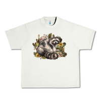 Pistachio floral racoon western Urban Heavy Tee - NancyCooperArtShop