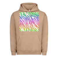 Pigment Burro watercolor rainbow zebra seamless pattern Urban Hoodie - BundleAndBundleShop
