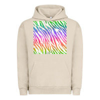 Pigment French Oak watercolor rainbow zebra seamless pattern Urban Hoodie - BundleAndBundleShop