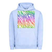 Pigment Grape Ice watercolor rainbow zebra seamless pattern Urban Hoodie - BundleAndBundleShop