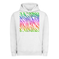 Pigment Lunar Rock watercolor rainbow zebra seamless pattern Urban Hoodie - BundleAndBundleShop