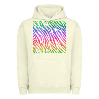 Pigment Pistachio watercolor rainbow zebra seamless pattern Urban Hoodie - BundleAndBundleShop