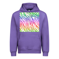 Tulip watercolor rainbow zebra seamless pattern Urban Hoodie - BundleAndBundleShop
