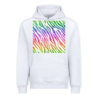 White watercolor rainbow zebra seamless pattern Urban Hoodie - BundleAndBundleShop