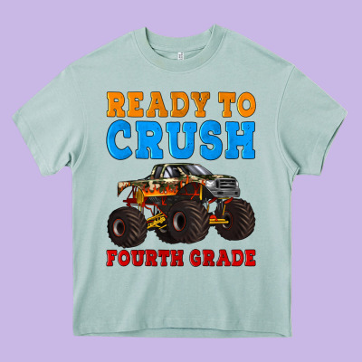 Ready To Crush Fourth Grade Heavy Core Tee Designed By Artiststas