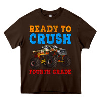 Chocolate Brown ready to crush fourth grade Heavy Core Tee - Artiststas