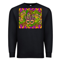 Black Mardi Gras masks and coins tumbler Premium Sweatshirt - HowdyJamesFarm