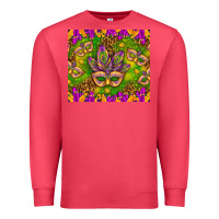 Cardinal Mardi Gras masks and coins tumbler Premium Sweatshirt - HowdyJamesFarm