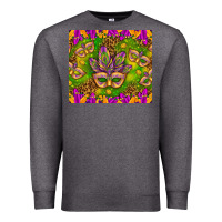 Charcoal Heather Mardi Gras masks and coins tumbler Premium Sweatshirt - HowdyJamesFarm