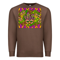 Chestnut Mardi Gras masks and coins tumbler Premium Sweatshirt - HowdyJamesFarm