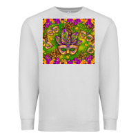 Dove Grey Mardi Gras masks and coins tumbler Premium Sweatshirt - HowdyJamesFarm