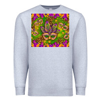 Heather Grey Mardi Gras masks and coins tumbler Premium Sweatshirt - HowdyJamesFarm