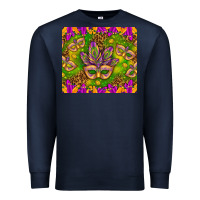Navy Mardi Gras masks and coins tumbler Premium Sweatshirt - HowdyJamesFarm