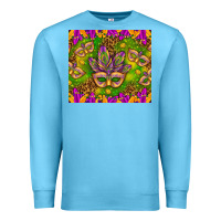 Ocean Blue Mardi Gras masks and coins tumbler Premium Sweatshirt - HowdyJamesFarm