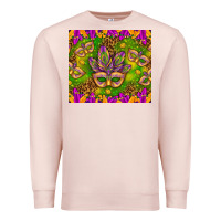Pale Pink Mardi Gras masks and coins tumbler Premium Sweatshirt - HowdyJamesFarm