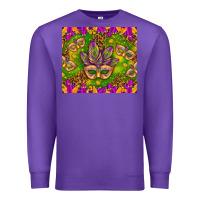Purple Mardi Gras masks and coins tumbler Premium Sweatshirt - HowdyJamesFarm