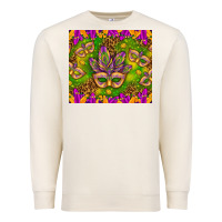 Sandshell Mardi Gras masks and coins tumbler Premium Sweatshirt - HowdyJamesFarm