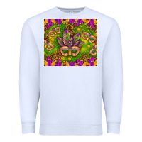 White Mardi Gras masks and coins tumbler Premium Sweatshirt - HowdyJamesFarm