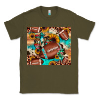 Army Green football cactus sunflower Classic Tee - JahusDesignShop