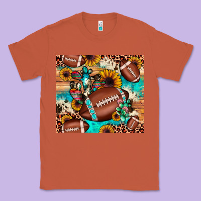 Football Cactus Sunflower Classic Tee Designed By Jahusdesignshop