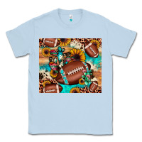 Dusty Blue football cactus sunflower Classic Tee - JahusDesignShop