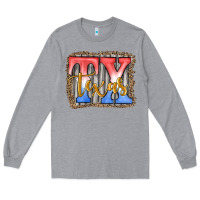 Heather Grey Tx texas Long Sleeve Tee - JahusDesignShop