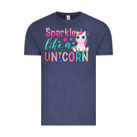Vintage Denim sparkle like a unicorn Vintage Tee - NancyCooperArtShop