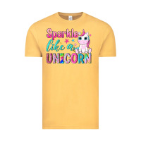 Vintage Mustard sparkle like a unicorn Vintage Tee - NancyCooperArtShop