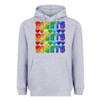 Heather Grey Rights rights rights pride Heavyweight Hoodie - CowGirlArtShop