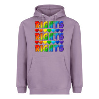 Lavender Rights rights rights pride Heavyweight Hoodie - CowGirlArtShop