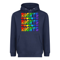 Navy Rights rights rights pride Heavyweight Hoodie - CowGirlArtShop