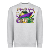 Heather Grey mardi gras cruise celebration Heavyweight Sweatshirt - LillyAllenDesigns