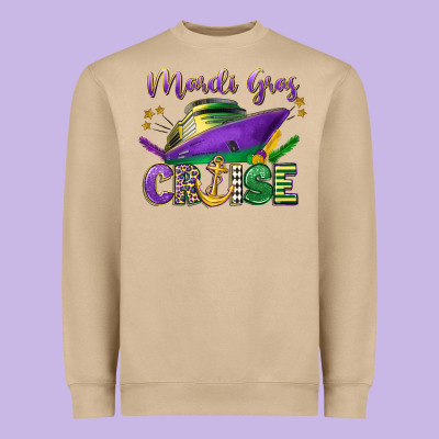 Mardi Gras Cruise Celebration Heavyweight Sweatshirt Designed By Lillyallendesigns