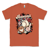 Copper checkered retro baseball Classic Tee - MaliasSmallBusiness