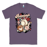 Lavender checkered retro baseball Classic Tee - MaliasSmallBusiness