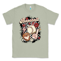 Matcha checkered retro baseball Classic Tee - MaliasSmallBusiness