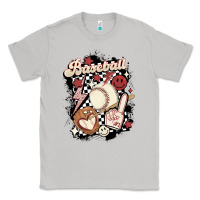 Moon Dust checkered retro baseball Classic Tee - MaliasSmallBusiness