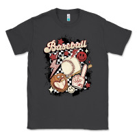 Smoke checkered retro baseball Classic Tee - MaliasSmallBusiness
