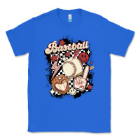True Royal checkered retro baseball Classic Tee - MaliasSmallBusiness