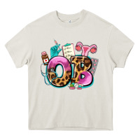 Cream ob Heavy Core Tee - AdoDesignShop