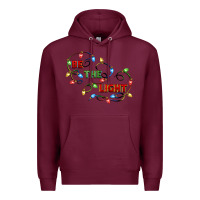 Burgundy be the light Premium Hoodie - CowGirlArtShop