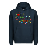 Navy be the light Premium Hoodie - CowGirlArtShop