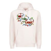 Pale Pink be the light Premium Hoodie - CowGirlArtShop