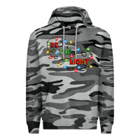 Slate Camo be the light Premium Hoodie - CowGirlArtShop